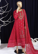 Novah By Romosh Embroidered Chiffon 3 Piece Stitched Suit RNPC25NT D-217 (RD)